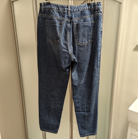 ASOS High Waisted Mom Jeans Size 30" Waist Medium Wash - Picture 2 of 10